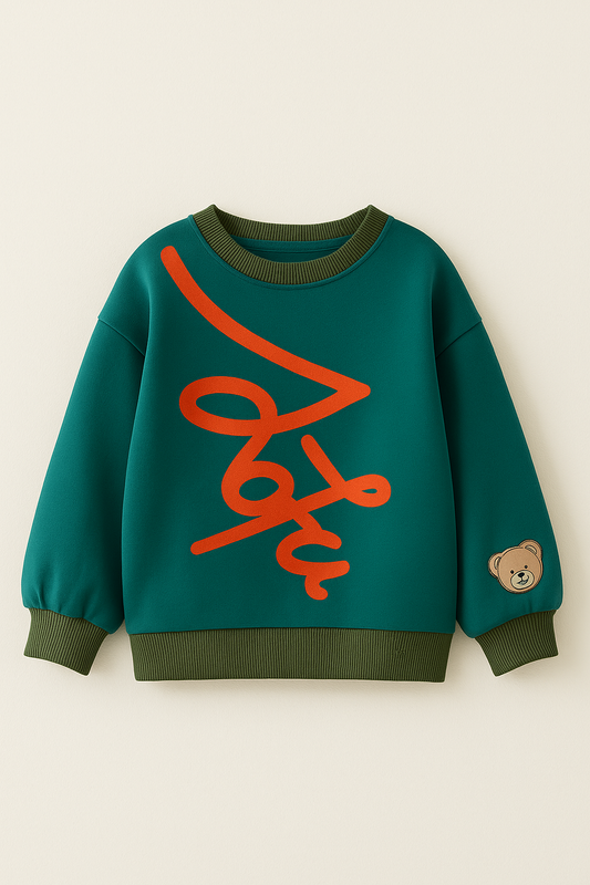 TOFU Signature Sweatshirt – Deep Teal Terry Cotton