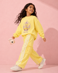 Set of Oversized Sweatshirt and Cargo Pants for Kids in Yellow