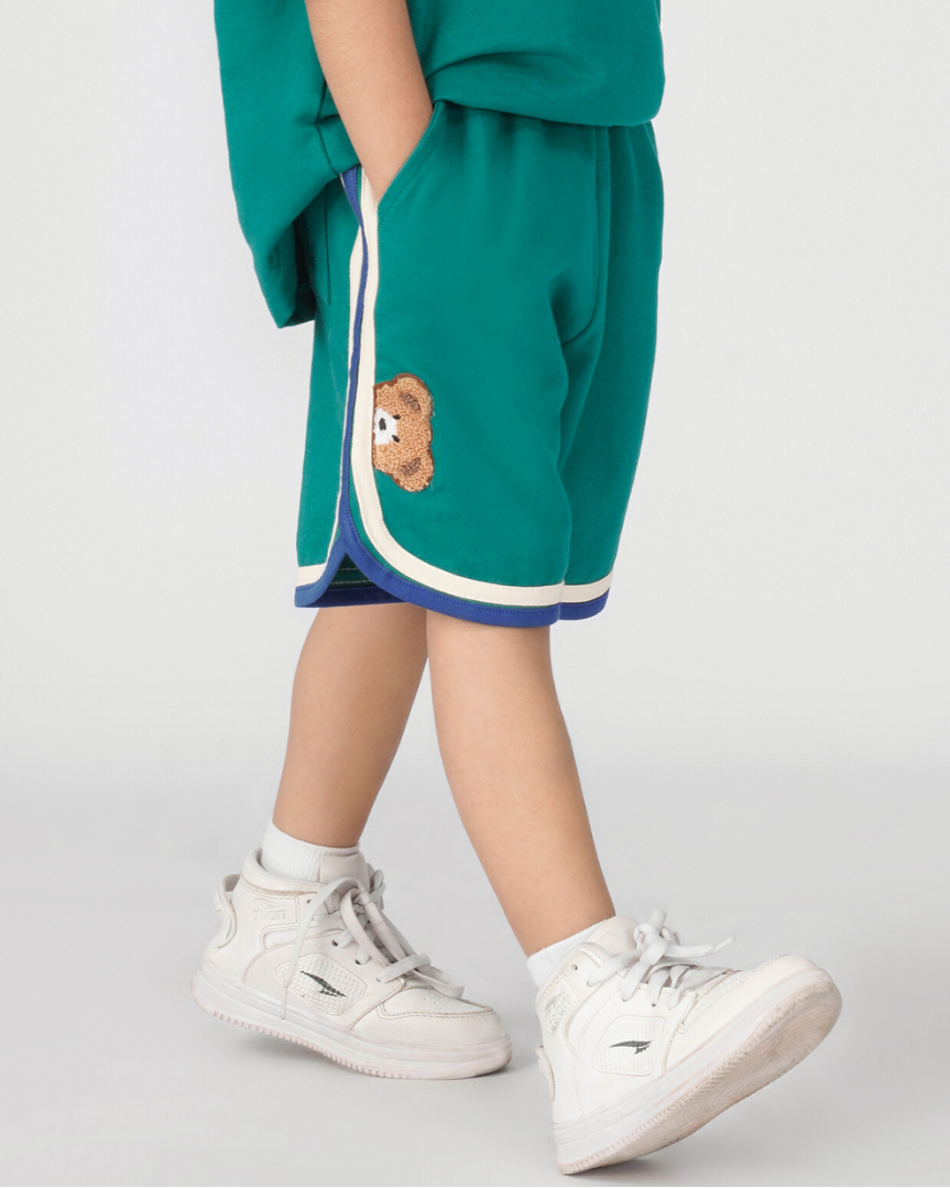 Set of 67 Tshirt and Green Varsity shorts