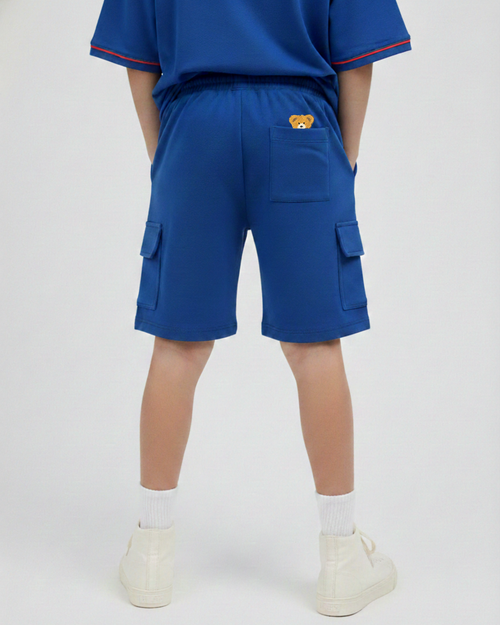 Blue long shorts