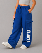 Set of Blue Happy Face T-shirt and Blue Cargo Pants