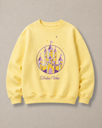 Set of Oversized Sweatshirt and Cargo Pants for Kids in Yellow