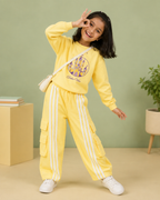 Utility Streetwear Cargo Pants for Kids in Yellow
