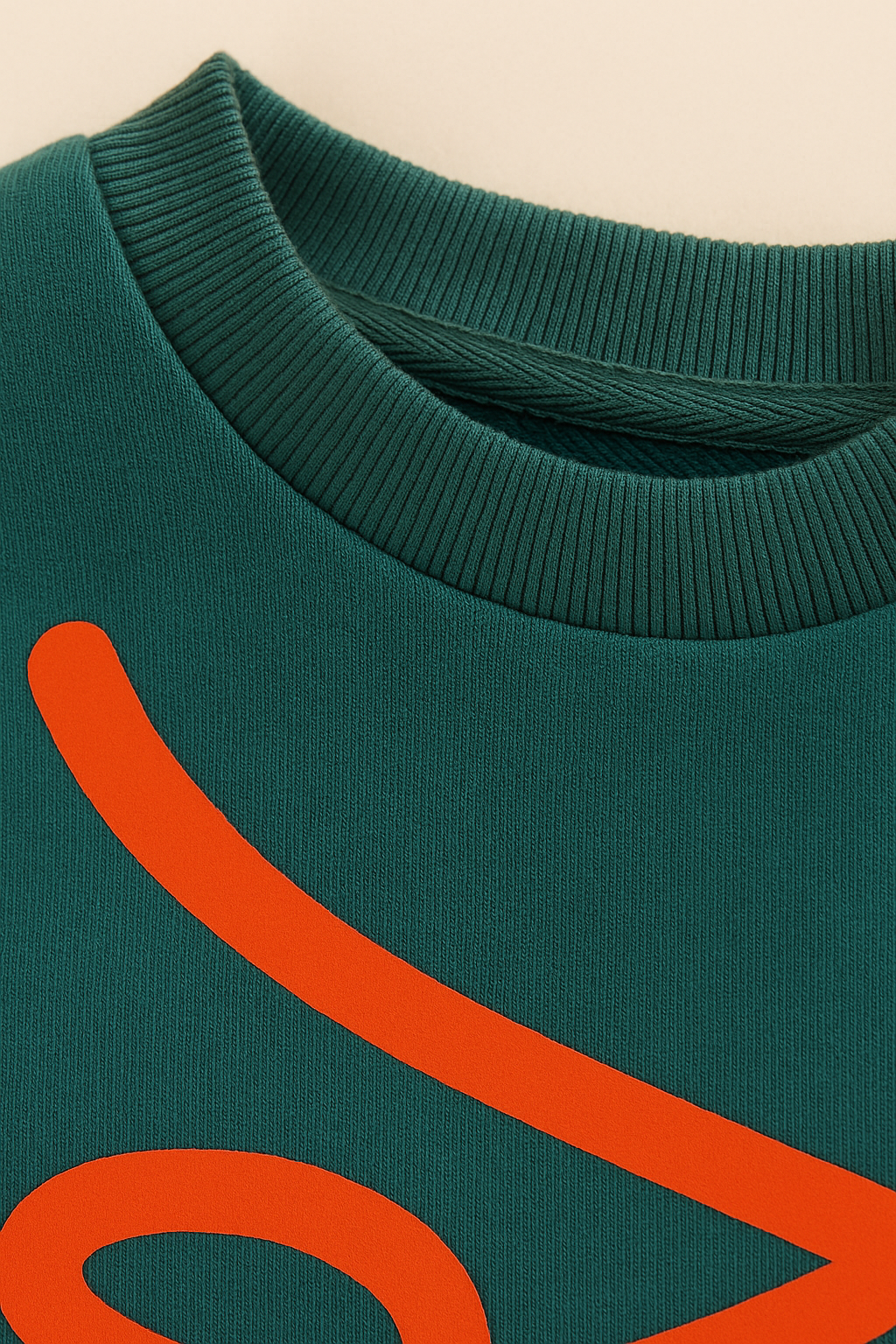 TOFU Signature Sweatshirt – Deep Teal Terry Cotton