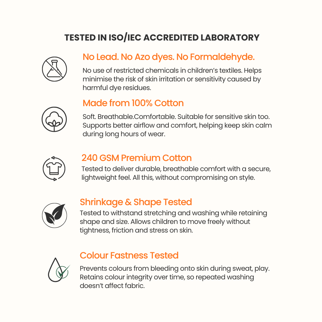 Knee Length Kids Cargo Shorts in Blue